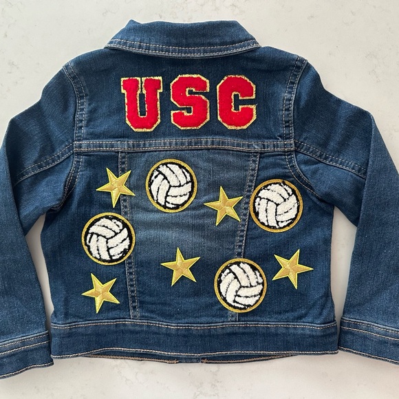 Custom made USC volleyball jean jacket!